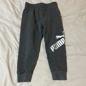 Grey puma sweatpants